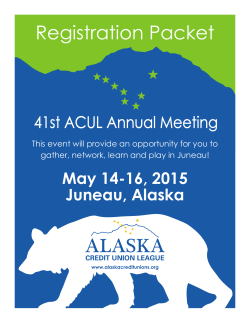 Registration Packet - Alaska Credit Union League