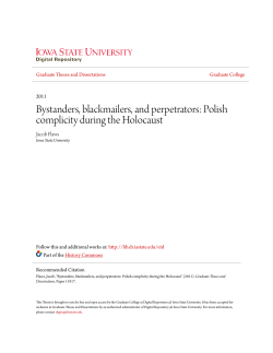 Bystanders, blackmailers, and perpetrators: Polish complicity during
