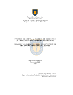 cuerpos de m&acute;oduli y cuerpos de definici&acute;on de