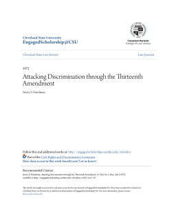 Attacking Discrimination through the Thirteenth Amendment