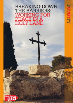 Breaking down the Barriers: working for peace in a