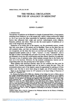 the neural circulation. the use of analogy in
