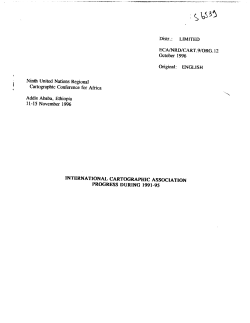 INTERNATIONAL CARTOGRAPHIC ASSOCIATION