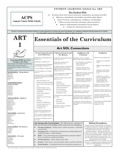 ART I - Augusta County Public Schools