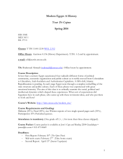 Modern Egypt: A History Yoav Di