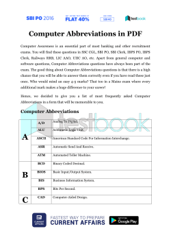 Computer Abbreviations in PDF