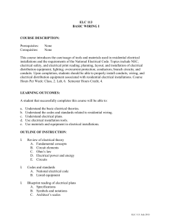 ELC 113 Course Outline