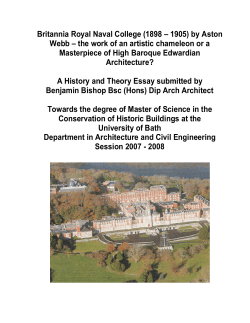 Britannia Royal Naval College (1898 – 1905) by Aston Webb – the