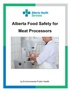 Alberta Food Safety for Meat Processors