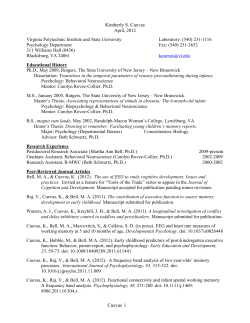 Academic Honors - Psychology Department