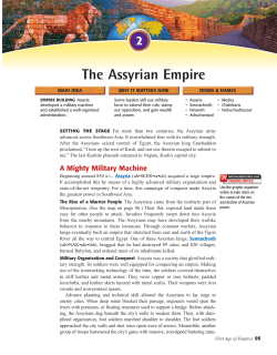 Ch4 Unit 2 The Assyrian Empire