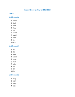 2nd Grade: Access your units for the year here