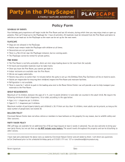 Party in the PlayScape! - Cincinnati Nature Center