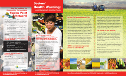Health Warning - SunRidge Farms
