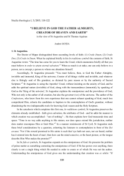 i believe in god the father almighty, creator of heaven and earth