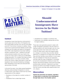 Should Undocumented Immigrants Have Access to In-State
