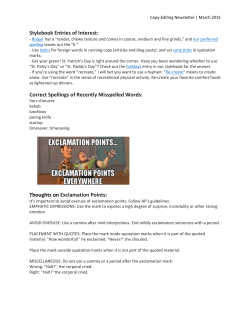 CE Newsletter &ndash; March 2015