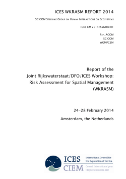 Risk Assessment for Spatial Management (WKRASM)