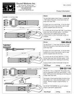 Sound Motions Inc. SM-20B SM-20LB SM-22-144