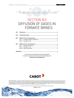 B3: Gas Diffusion - Cabot Corporation