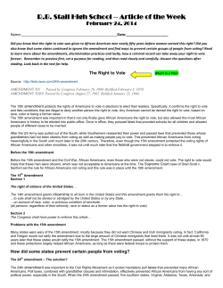 R.B. Stall High School &ndash; Article of the Week