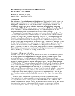 Printer Version of the Malcolm X Web site