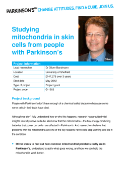 Studying mitochondria in skin cells from people