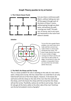Graph Theory puzzles to try at home