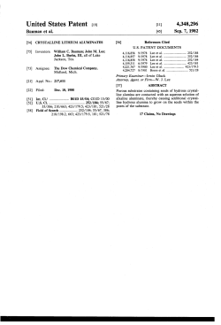 Crystalline lithium aluminates
