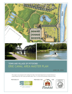 erie canal area master plan