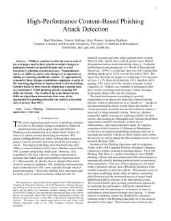 High-Performance Content-Based Phishing Attack Detection