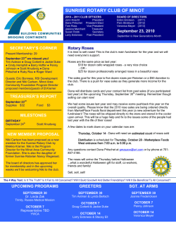 September 23, 2010 - Minot Rotary Clubs