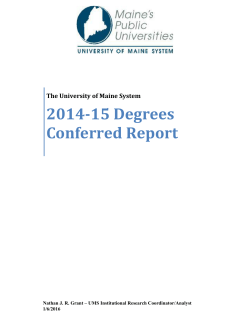 2014-15 Degrees Conferred Report