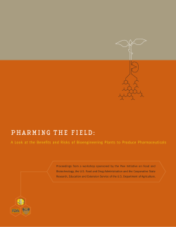 pharming the field - California Biomedical Research Association