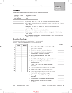 Pick a Word Check Your Knowledge Skills and Applications