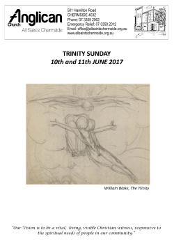 Latest Pew Sheet - All Saints Chermside