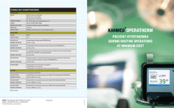 PREVENT HYPOTHERMIA DURING ROUTINE OPERATIONS AT