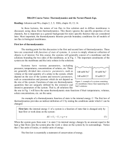 Thermodynamics and Transport
