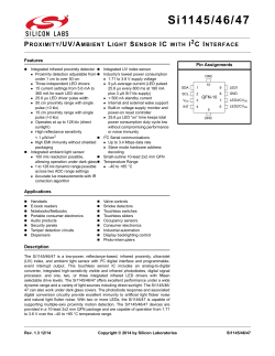 Si1145/46/47 - Silicon Labs