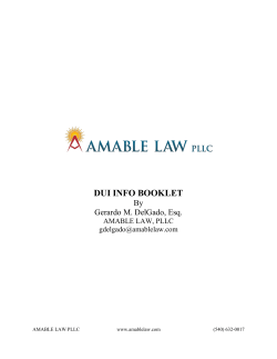 DUI Information Packet