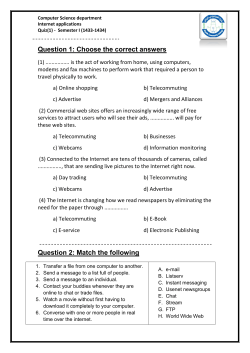 Question 1: Choose the correct answers Question 2: Match the