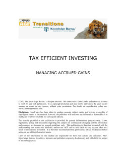 tax efficient investing