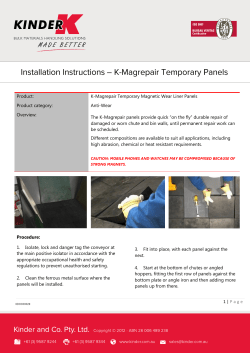 1 | Page Product: K-Magrepair Temporary Magnetic Wear Liner