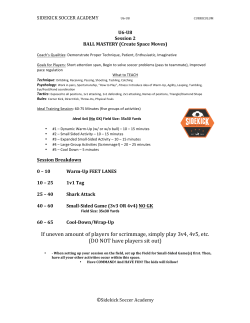 Session 2 - Sidekick Soccer Academy