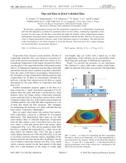 Dips and Rims in Dried Colloidal Films