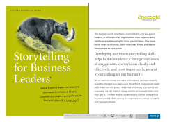 Anecdote Storytelling for Business Leaders
