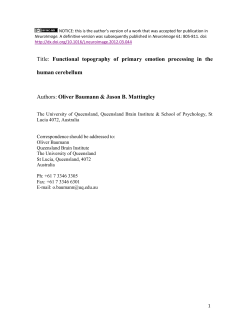 Functional topography of primary emotion processing in the human
