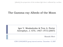 The Gamma-ray Albedo of the Moon