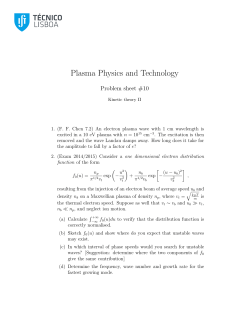 Plasma Physics and Technology