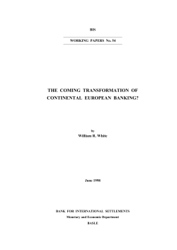 The coming transformation of continental european banking?